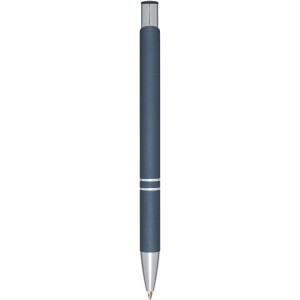 Moneta soft touch ballpoint pen, Hale Blue (Metallic pen)