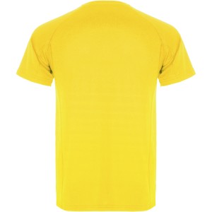 Montecarlo short sleeve kids sports t-shirt, Yellow (T-shirt, mixed fiber, synthetic)