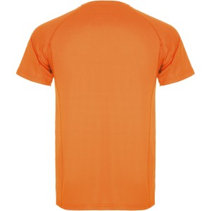 Montecarlo short sleeve men's sports t-shirt, Fluor Orange (T-shirt, mixed fiber, synthetic)