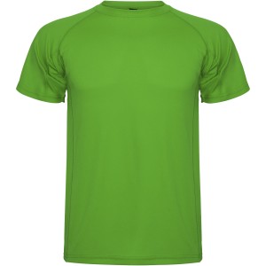 Montecarlo short sleeve men's sports t-shirt, Green Fern (T-shirt, mixed fiber, synthetic)