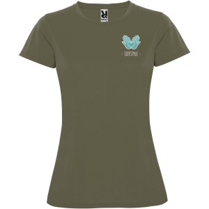 Montecarlo short sleeve women's sports t-shirt, Militar Green (T-shirt, mixed fiber, synthetic)