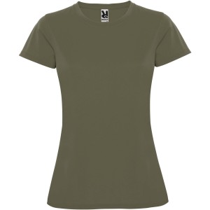 Montecarlo short sleeve women's sports t-shirt, Militar Green (T-shirt, mixed fiber, synthetic)