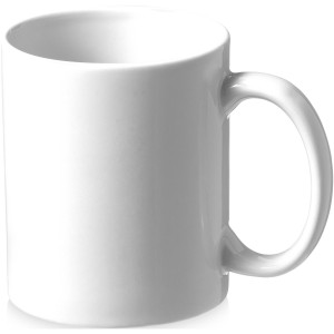 Bahia 330 ml ceramic mug, White, White (Mugs)
