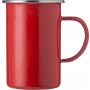 Enamel mug (550 ml) Ayden, red