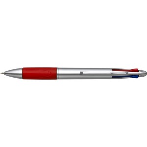 ABS ballpen Chlo, red (Multi-colored, multi-functional pen)