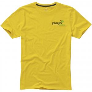 Nanaimo short sleeve men's t-shirt, Yellow (T-shirt, 90-100% cotton)