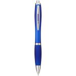 Nash ballpoint pen with coloured barrel and grip, Royal blue (10707801)