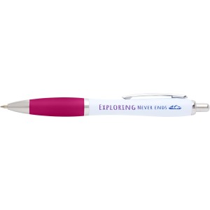 Nash recycled plastic ballpoint pen (black ink), Pink (Plastic pen)