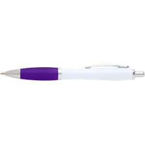 Nash recycled plastic ballpoint pen (black ink), Purple (Plastic pen)