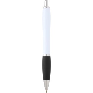 Nash recycled plastic ballpoint pen (blue ink), Solid black (Plastic pen)