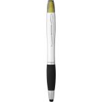 Nash stylus ballpoint pen and highlighter, Silver, solid black (10658100)