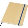 Nelida A5 recycled cardboard hard cover notebook, Ocean blue