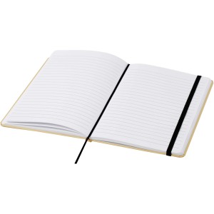 Nelida A5 recycled cardboard hard cover notebook, Solid blac (Notebooks)