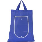 Nonwoven (80 g/m2) foldable shopping bag Francesca, blue (5619-05)