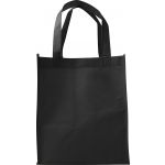 Nonwoven (80 gr/m2) shopping bag. Kira, black (7957-01)