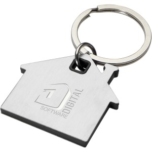 Nook house-shaped keychain, Solid black (Keychains)