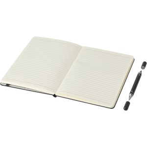 Skribi ballpoint pen and notebook set, Solid black (Notebooks)