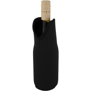 Noun recycled neoprene wine sleeve holder, Solid black (Cooler bags)