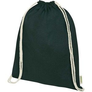 Odisha 140 g/m2 OCS organic drawstring bag 5L, Dark green