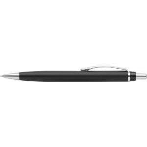 ABS pen holder with ballpen Rafael, black (Office desk equipment)