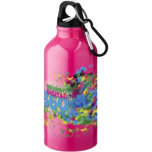 Oregon 400 ml sport bottle with carabiner, neon pink (Sport bottles)