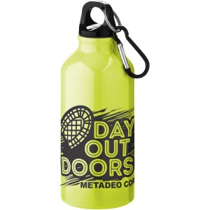 Oregon 400 ml sport bottle with carabiner, neon yellow (Sport bottles)