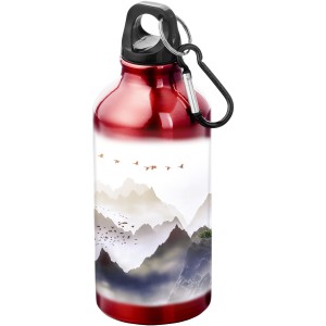 Oregon 400 ml sport bottle with carabiner, Red (Sport bottles)