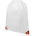Oriole drawstring backpack with coloured corners, White, Ora (12048805)