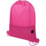 Oriole mesh drawstring backpack, Magenta