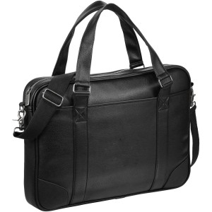 Oxford 15.6" slim laptop briefcase, solid black
