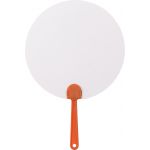 Paper hand fan, Orange (8580-07)