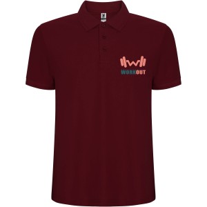 Pegaso Premium short sleeve men's polo, Garnet (Polo shirt, 90-100% cotton)