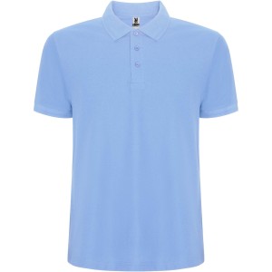 Pegaso Premium short sleeve men's polo, Sky blue (Polo shirt, 90-100% cotton)