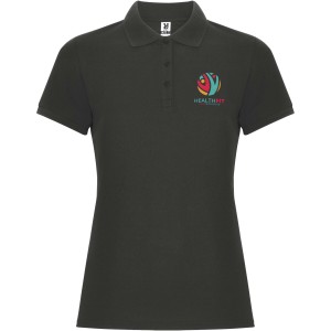 Pegaso Premium short sleeve women's polo, Dark Lead (Polo shirt, 90-100% cotton)