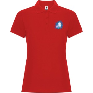 Pegaso Premium short sleeve women's polo, Red (Polo shirt, 90-100% cotton)