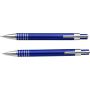 Set of ballpen and pencil, cobalt blue