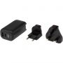 ADAPT 25W recycled plastic PD travel charger, Solid black