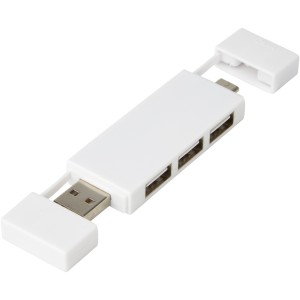 Mulan dual USB 2.0 hub, White (Pendrives)