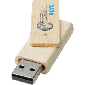 Rotate 8GB bamboo USB flash drive, Beige (Pendrives)
