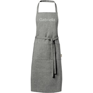 Pheebs 200 g/m2 recycled cotton apron, Heather black (Apron)