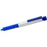 Plastic ballpen in shape of syringe, blue (5495-05)