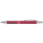 ABS ballpen with rubber grip pads, red