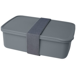 Dovi recycled plastic lunch box, Grey (Plastic kitchen equipments)
