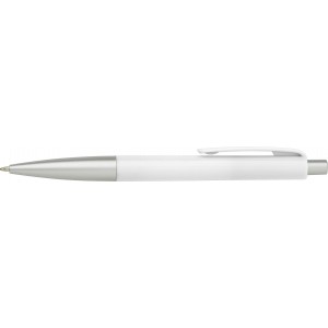 ABS ballpen Olivier, white (Plastic pen)
