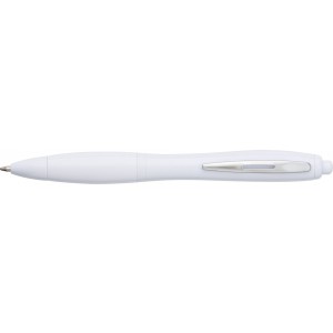Antibacterial ABS pen Adeline, white (Plastic pen)