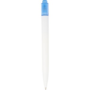 Thalaasa ocean-bound plastic ballpoint pen, Transparent blue (Plastic pen)