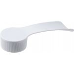 Plastic shoehorn with a sponge at the back, White (7570-02)