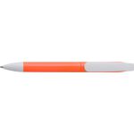 Plastic twist-action ballpoint pen, orange (7978-07)