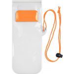 Plastic water-resistant protective pouch for mobile devices, orange (7807-07)