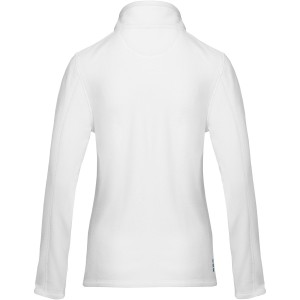 Amber women's GRS recycled full zip fleece jacket, White (Polar pullovers)